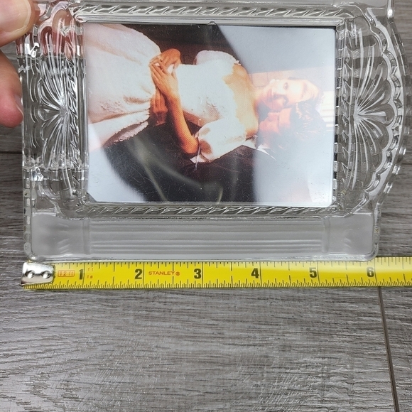 Vintage Mikasa Cotillion Frost Crystal Photo Picture Frame - Picture 14 of 16
